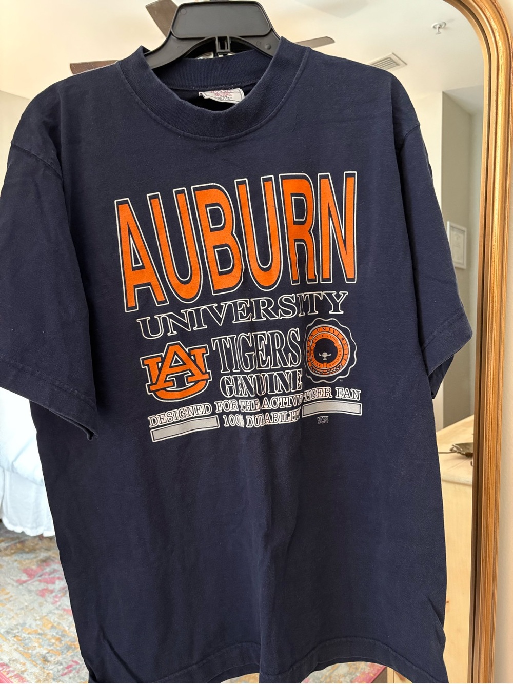 Auburn University Navy Short-Sleeve Logo Tee